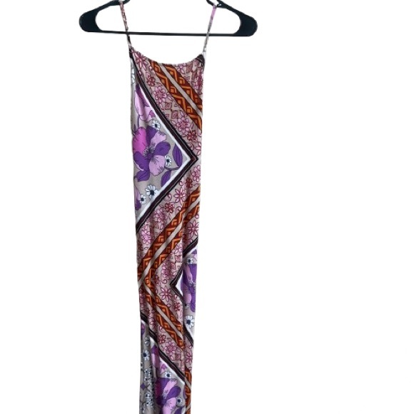 Forever 21 Long Stretch Flattering Maxi Vacation Summer Dress Square Neck Medium - Picture 3 of 7